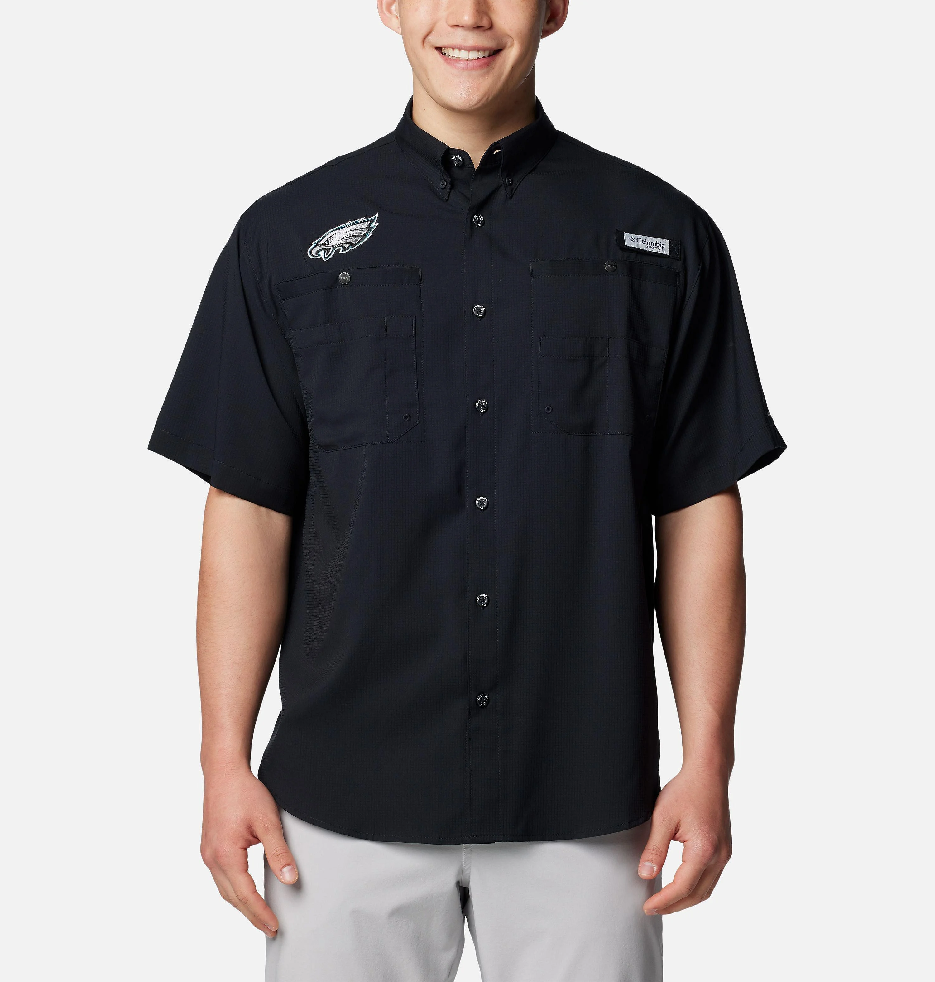 Men's PFG Tamiami Short Sleeve Shirt - Philadelphia Eagles - 1