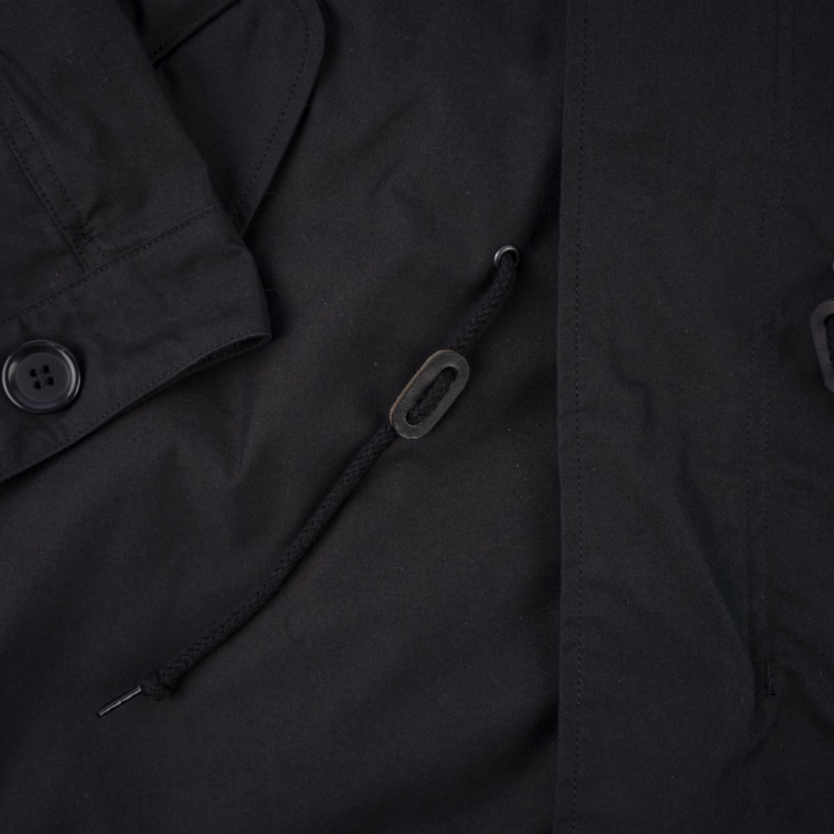 IHM-38-BLK 5oz Quilted Lining M-51 Type Field Coat - Black - 16