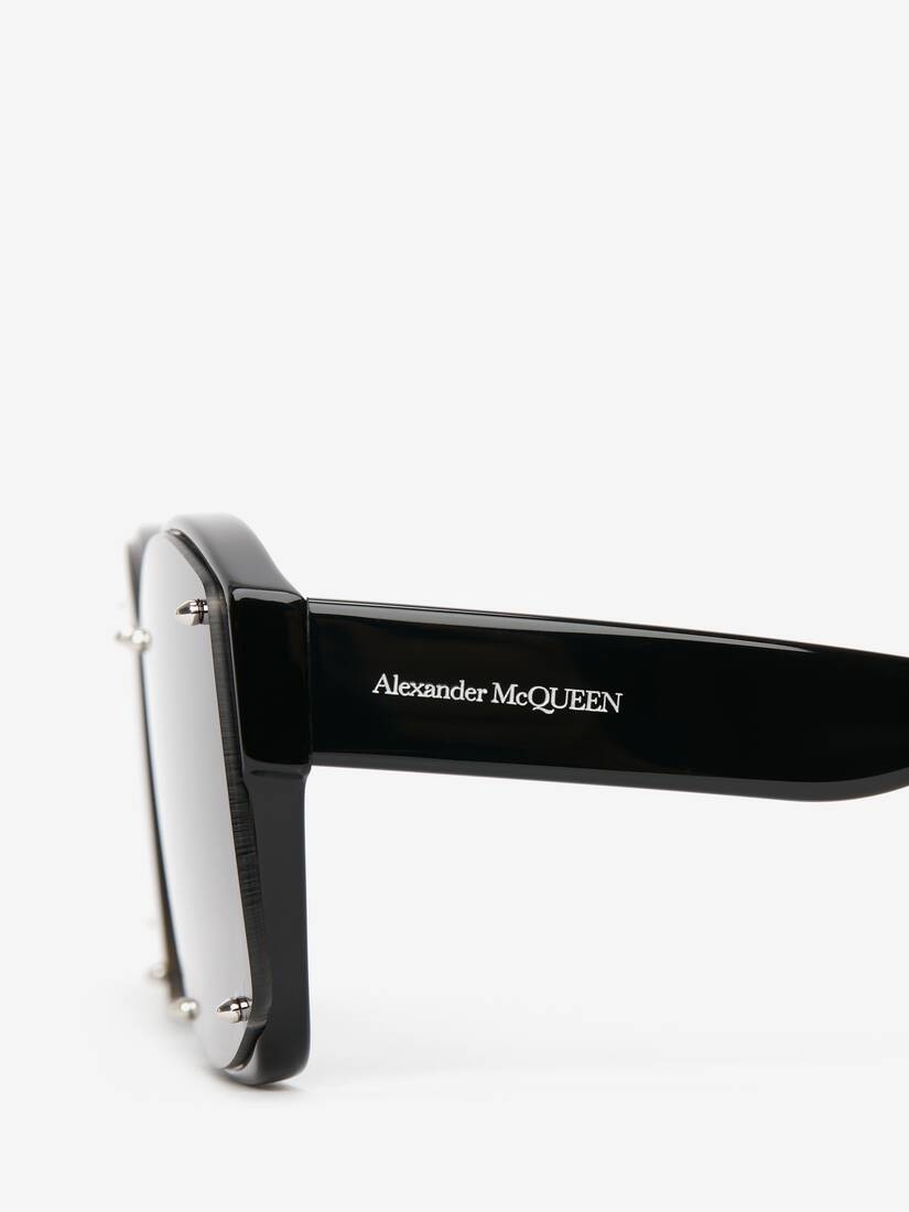 Studs Structure Sunglasses in Black/grey - 4