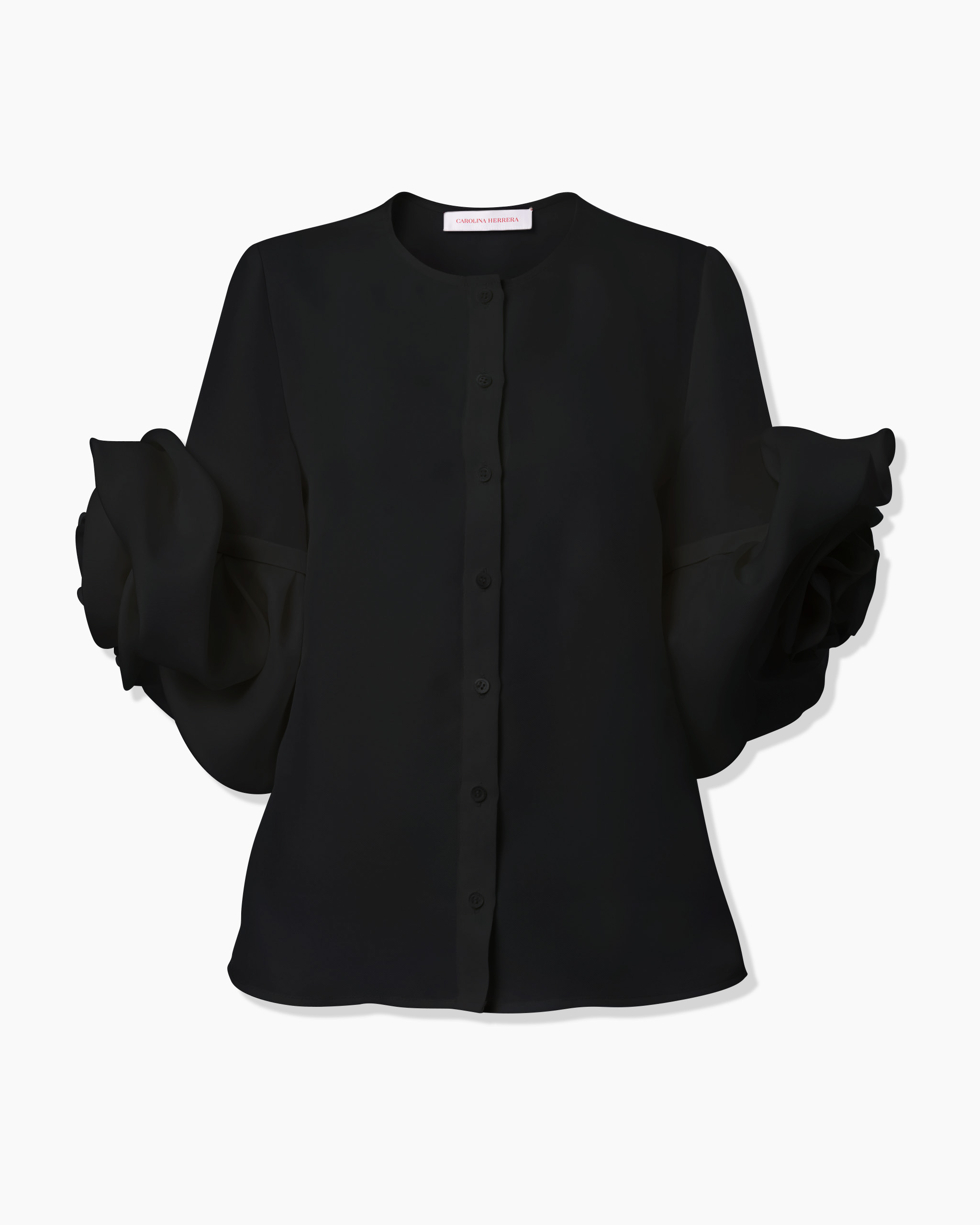 Gazar Blouse with Rosettes - 1