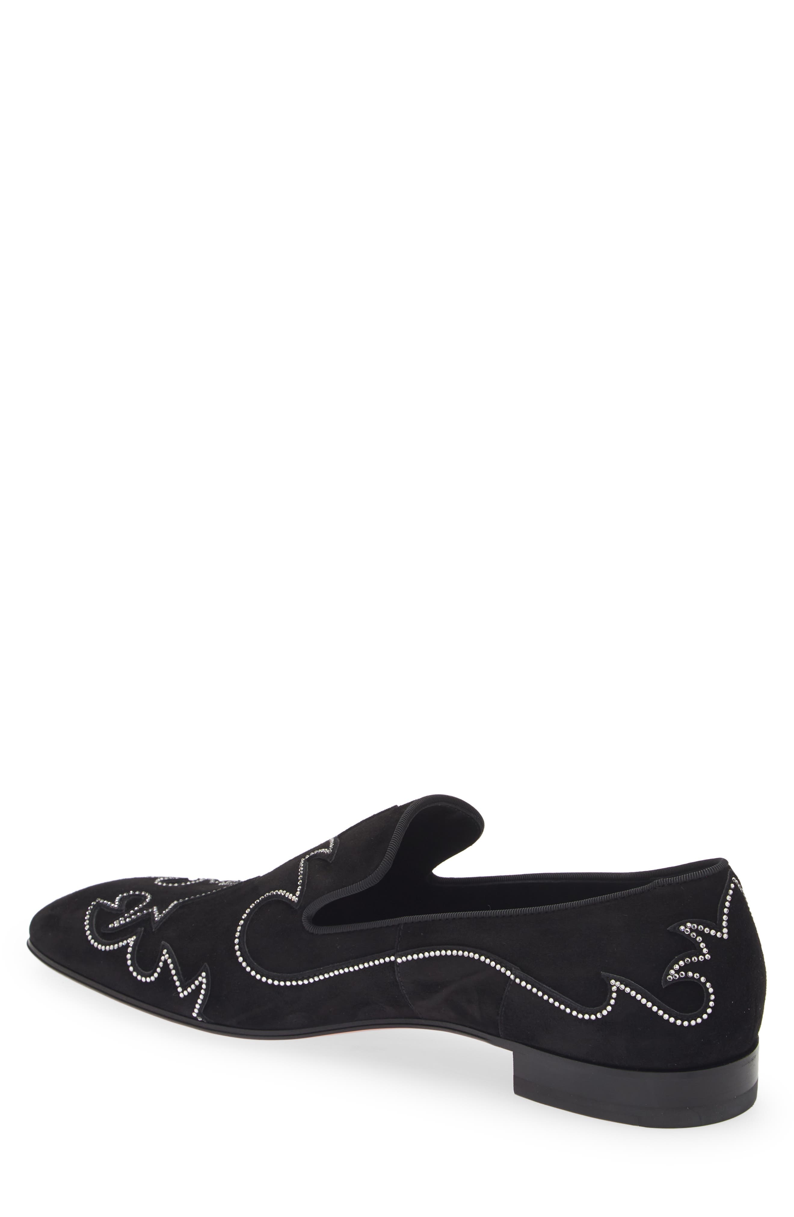 Christian Louboutin Dandysiago Embellished Loafer in Black at Nordstrom - 2