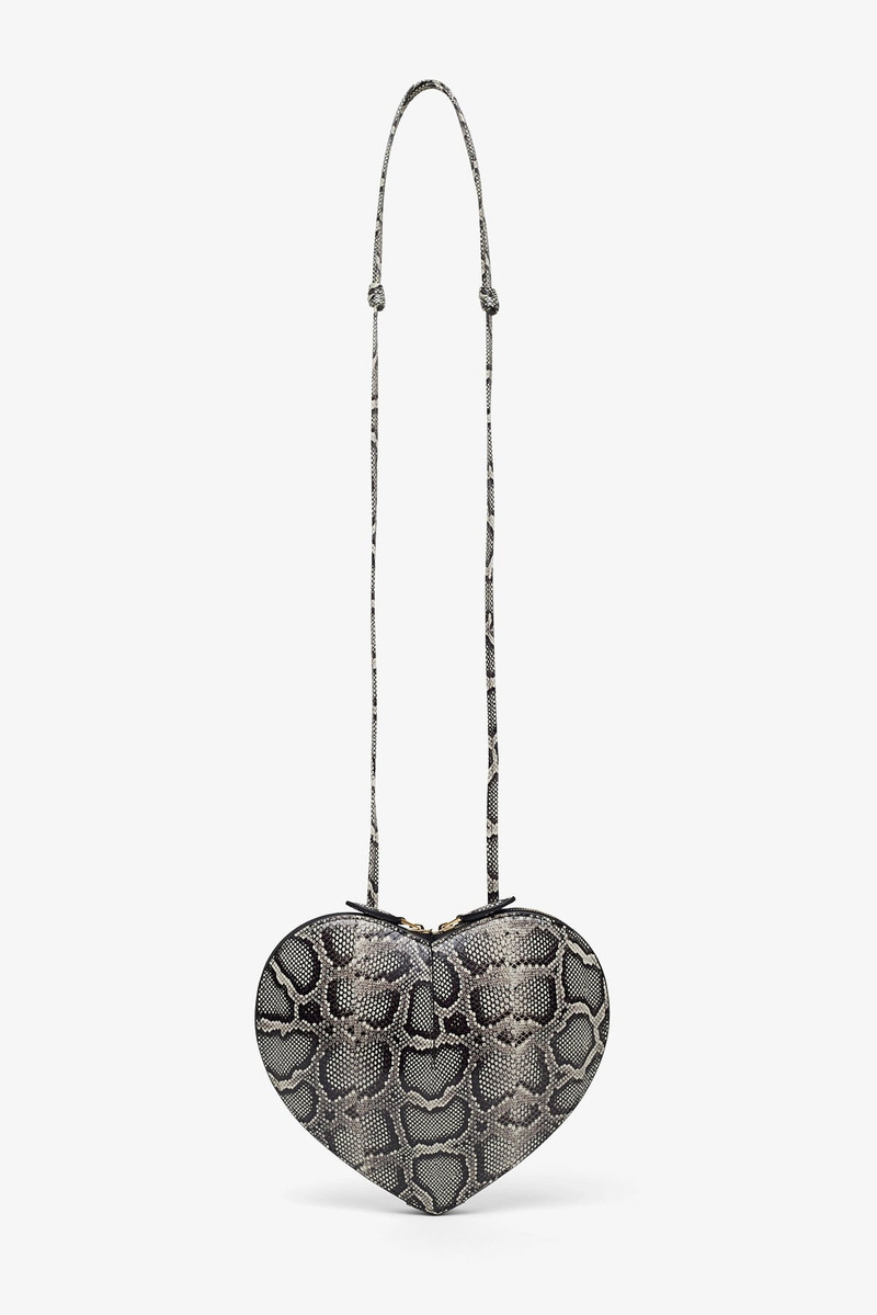 Alaïa Le Coeur black and white crossbody bag outlook