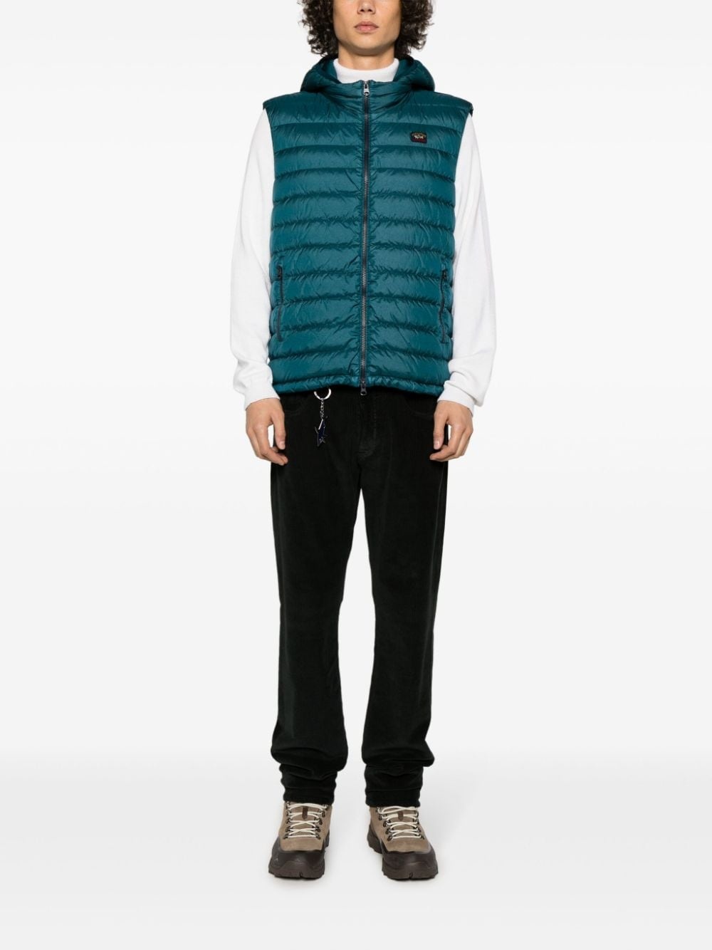 Save The Sea detachable-hood padded gilet - 2