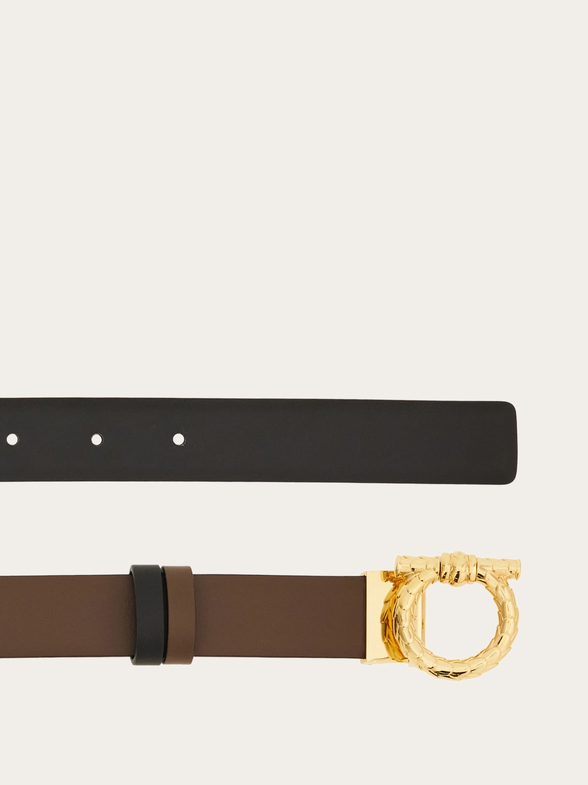 Adjustable and reversible Gancini belt - 2