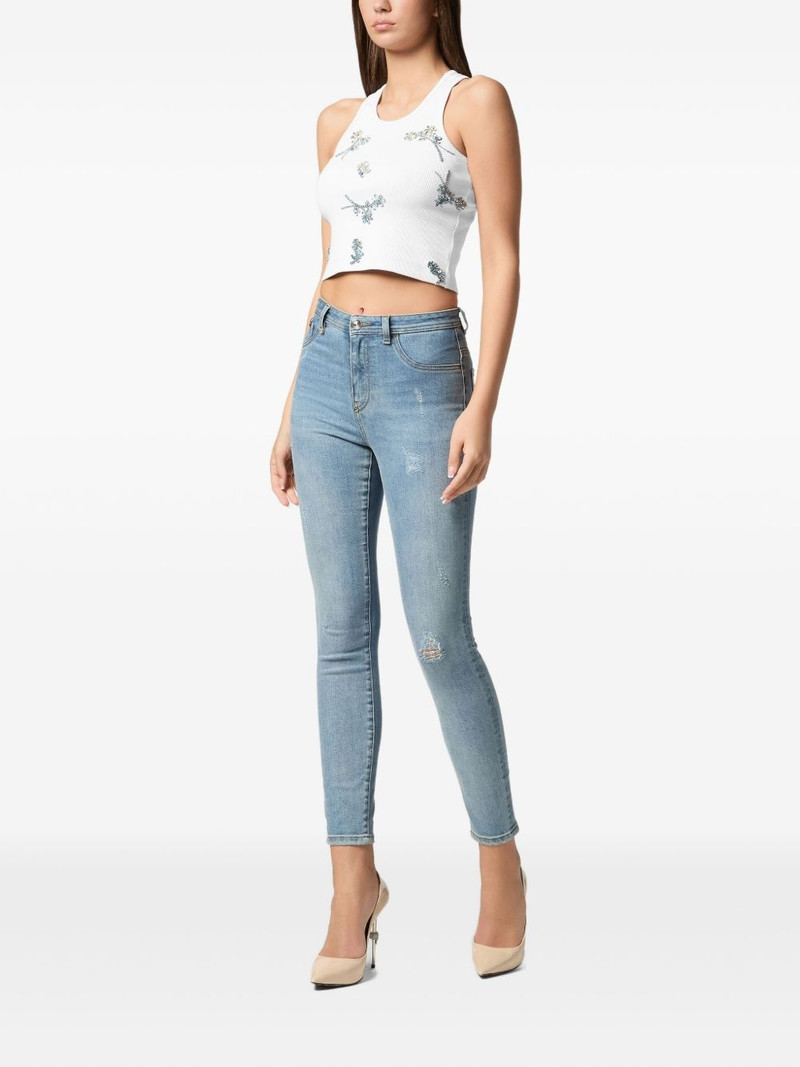 PHILIPP PLEIN Flowers tank top outlook