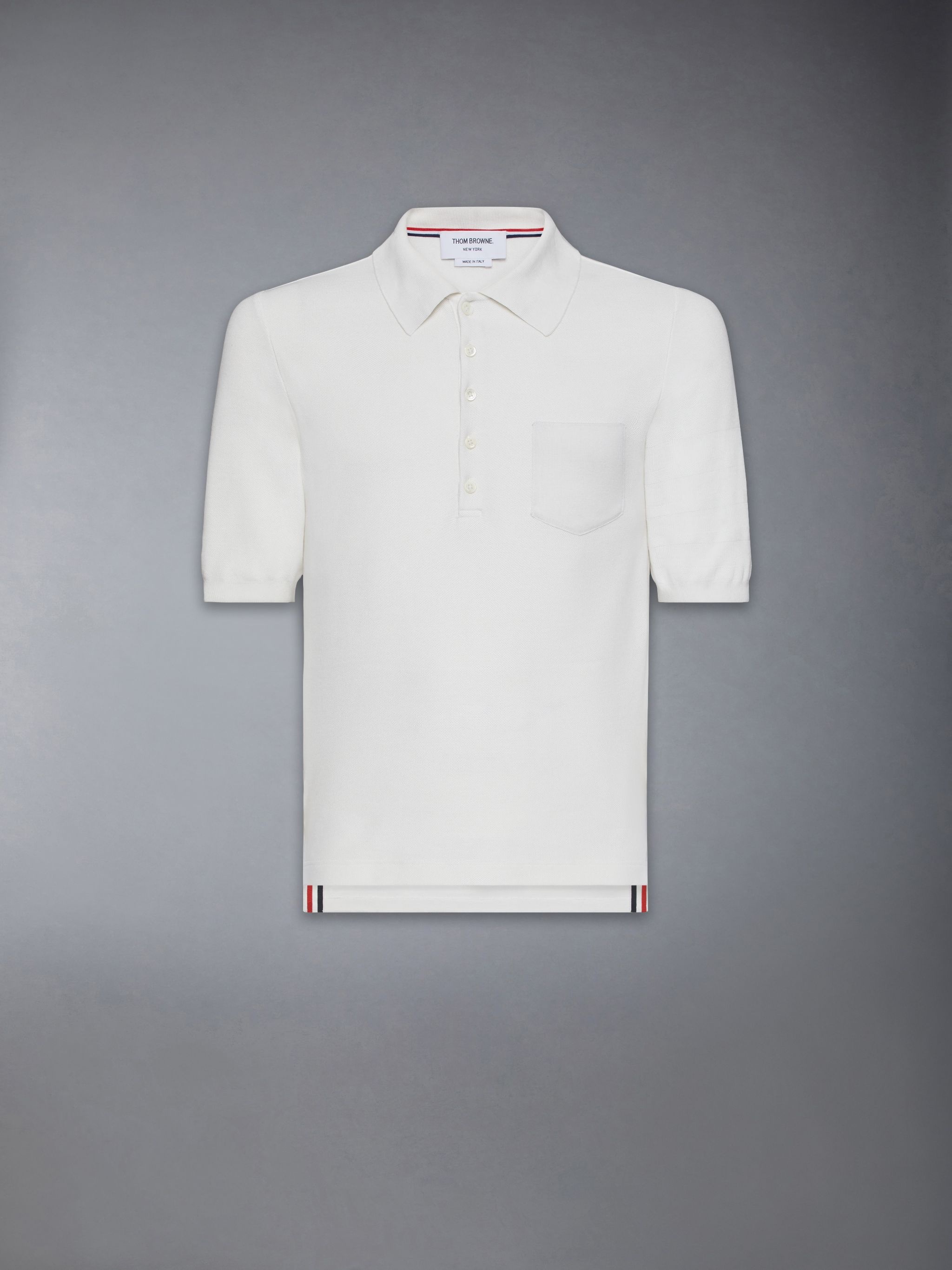 Silk Pique Pocket Polo - 7