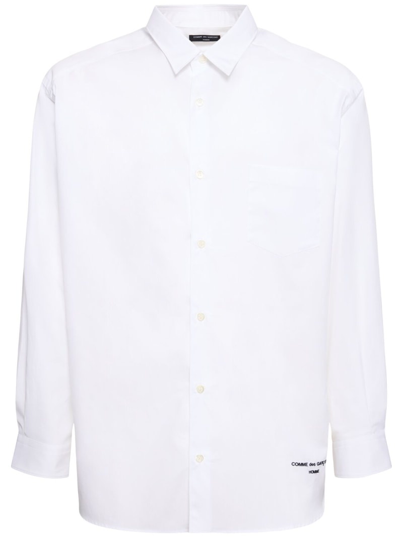 Cotton logo shirt - 1