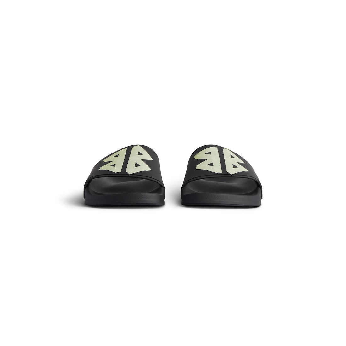 Women's Pool Slide Sandal  in Black/yellow - 3