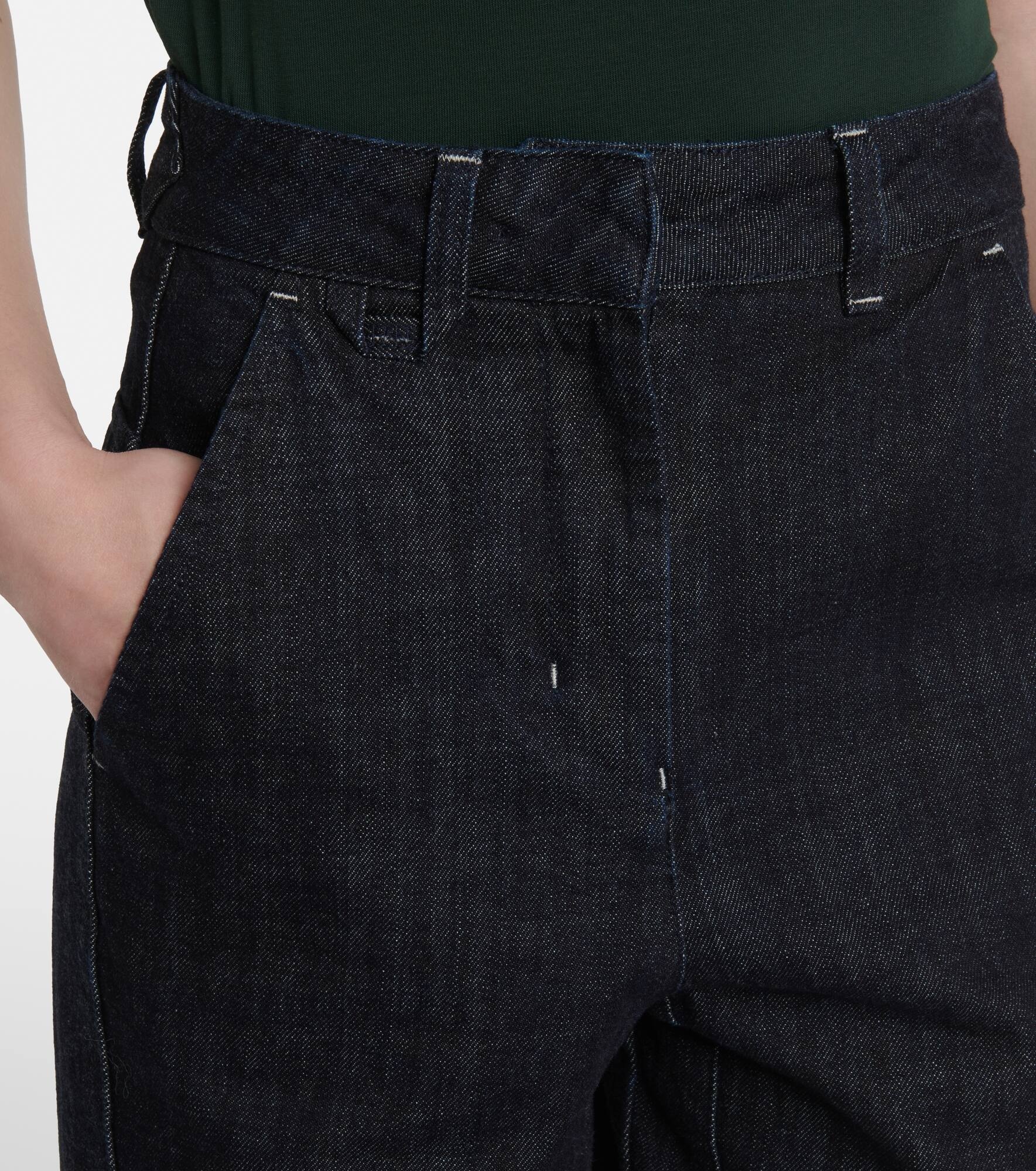 De-Nîmes high-rise barrel-leg jeans - 4