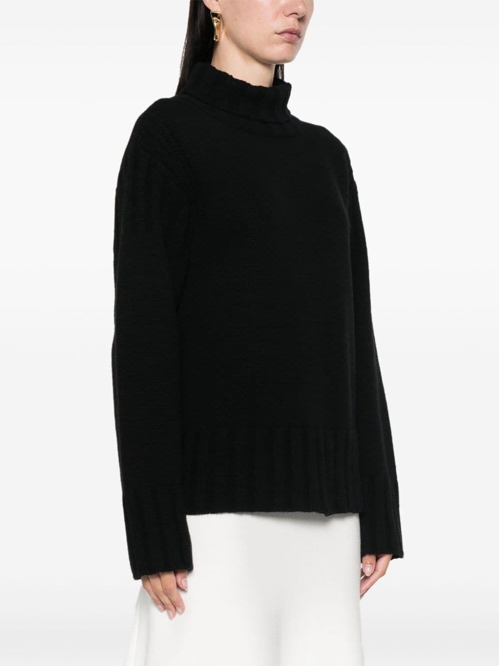 Long Sleeve Turtle-Neck Sweater - 5