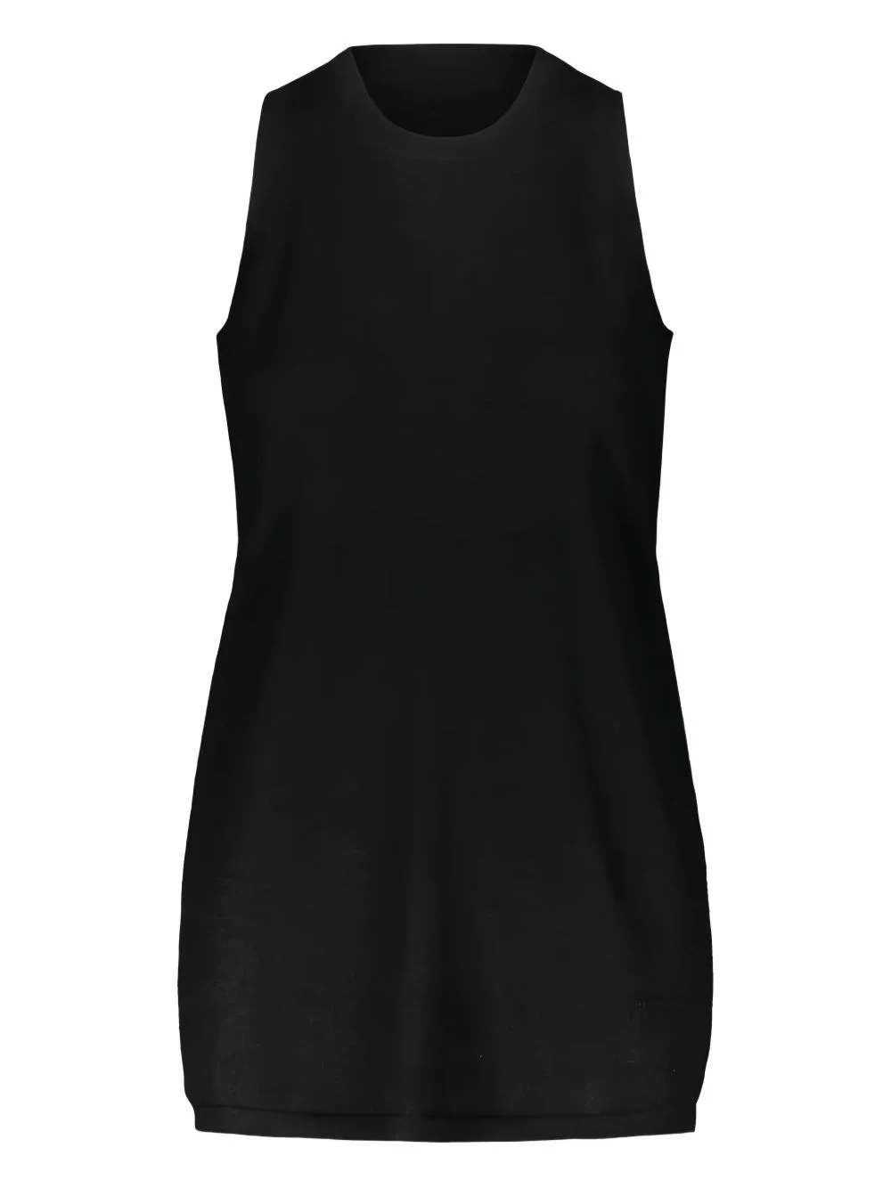 rib-knit cashmere tank top - 1