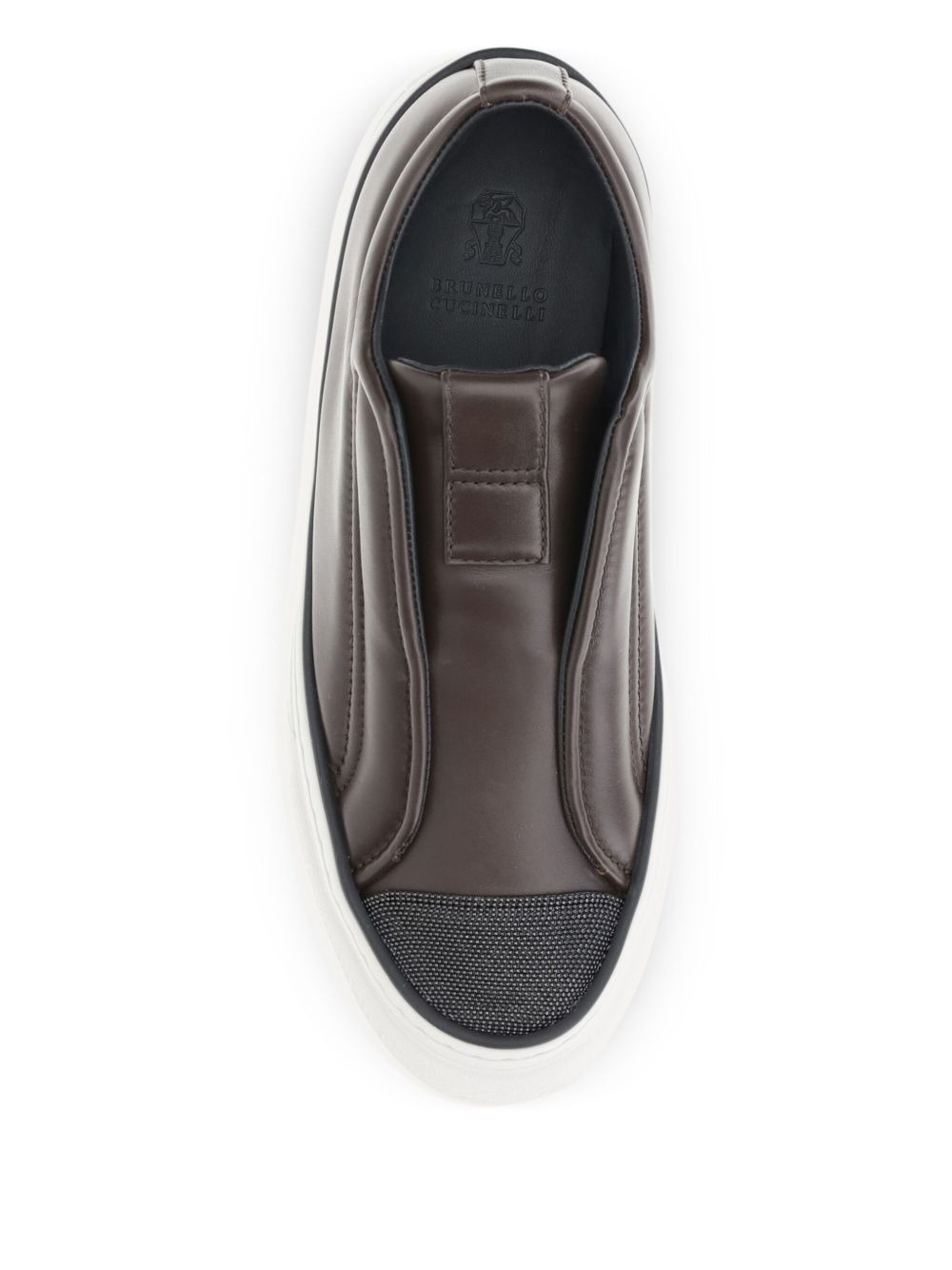 Monili-chain slip-on sneakers - 4
