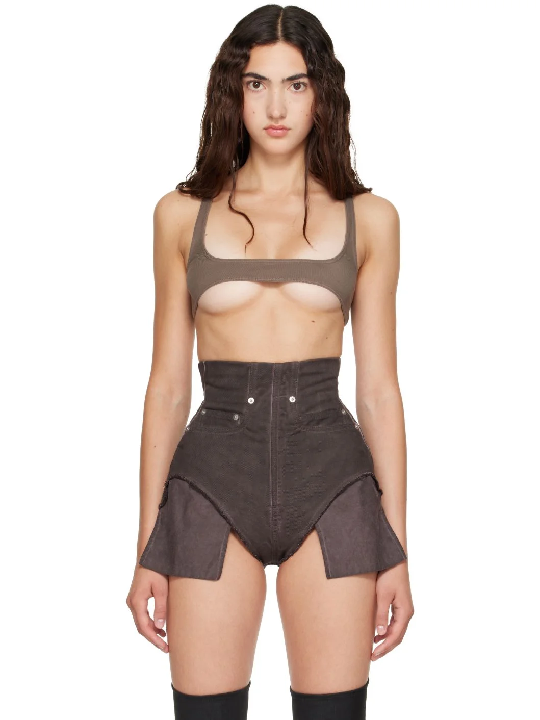 Taupe Tower Horny T Top - 1