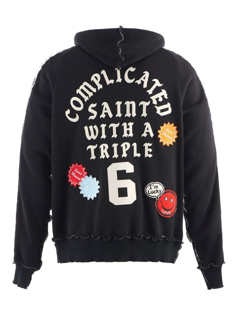 SAINT M×××××× x A LOVE MOVEMENT appliqué hoodie outlook