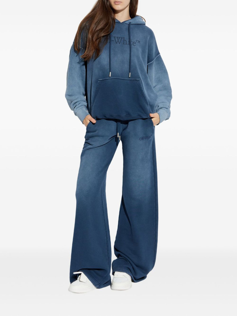 Off-White logo-print cotton hoodie outlook