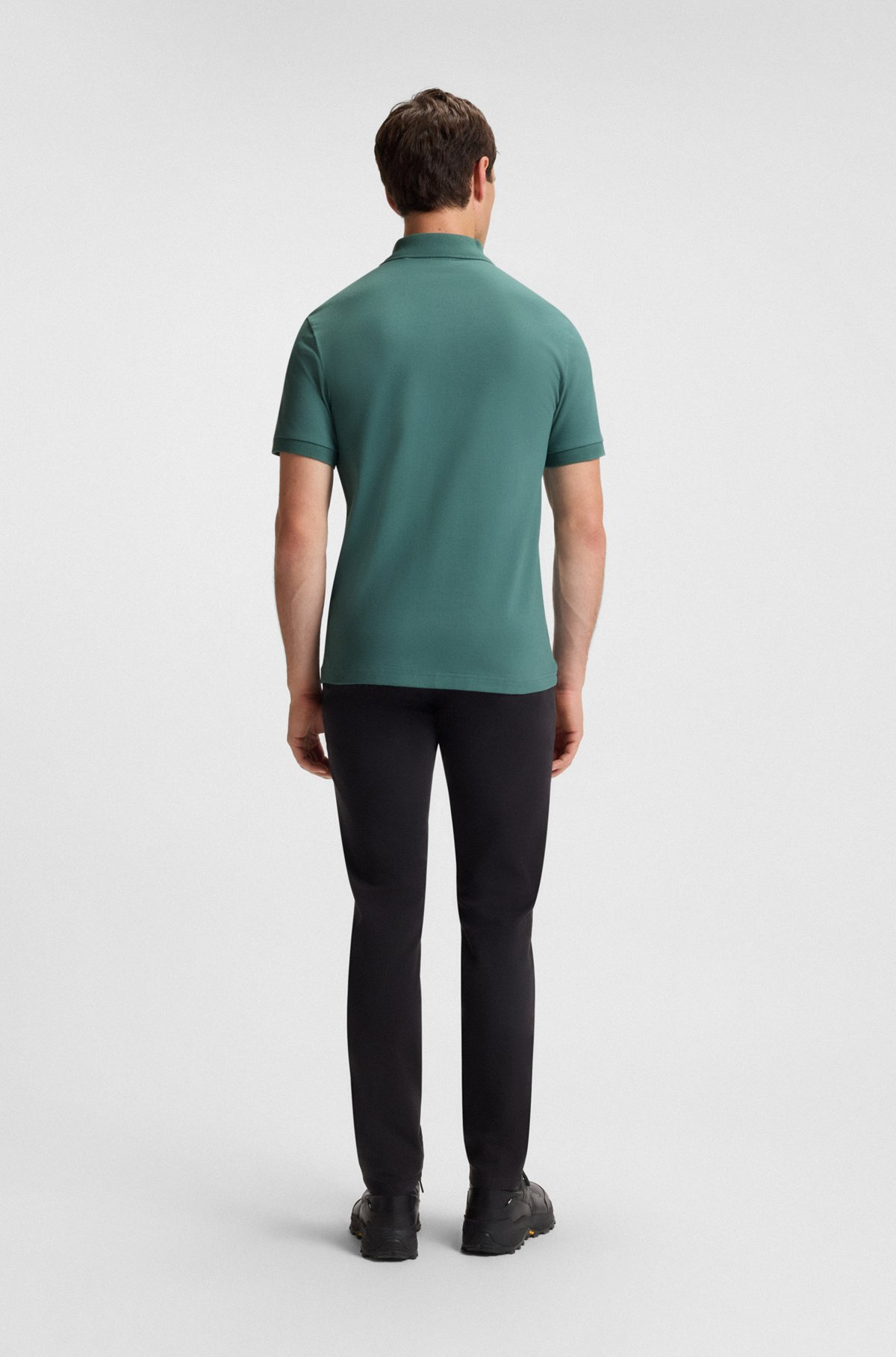 EXTRA-SLIM-FIT STRETCH-COTTON SHIRT WITH LOGO TAPE - 5