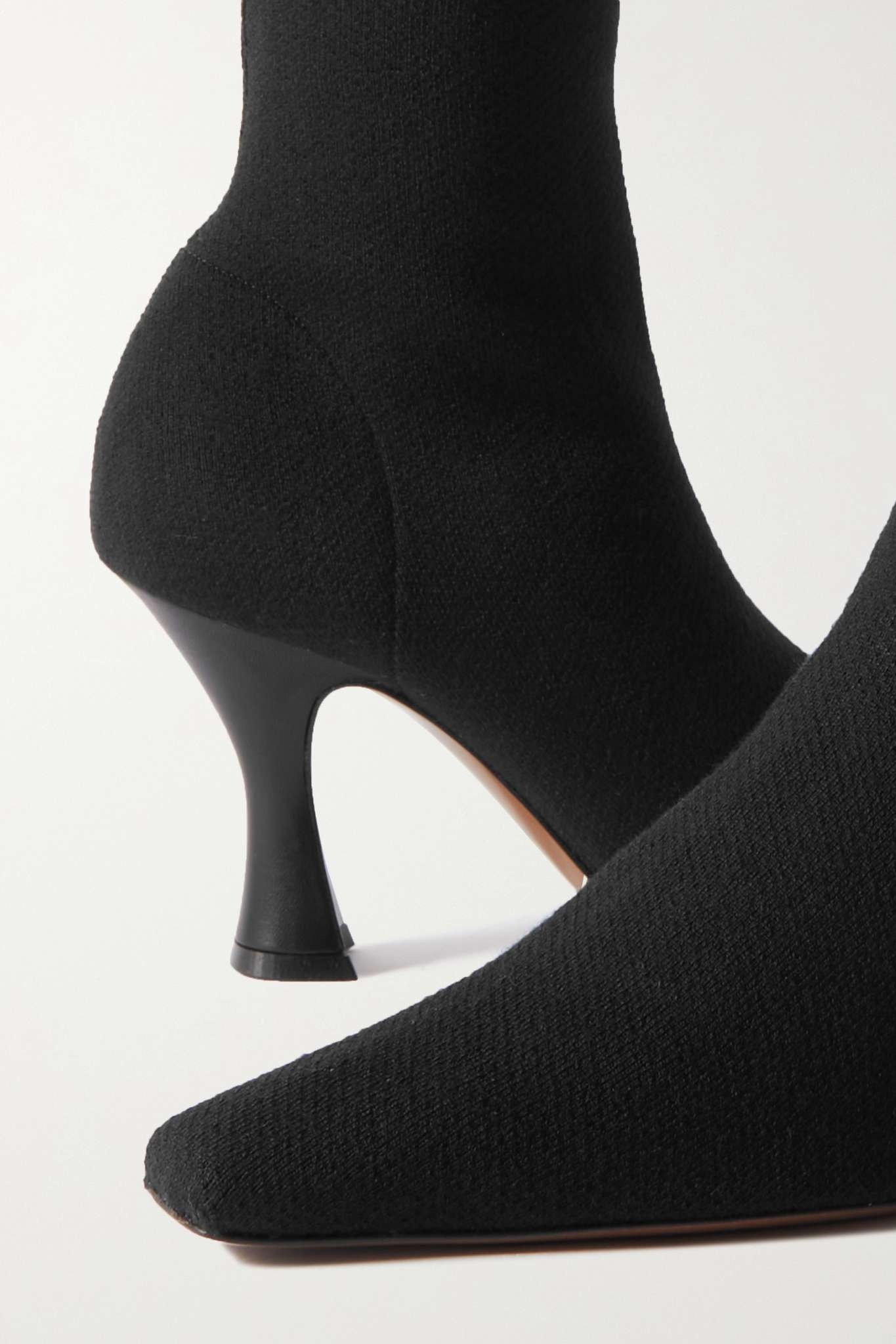 Ran stretch-knit knee boots - 4