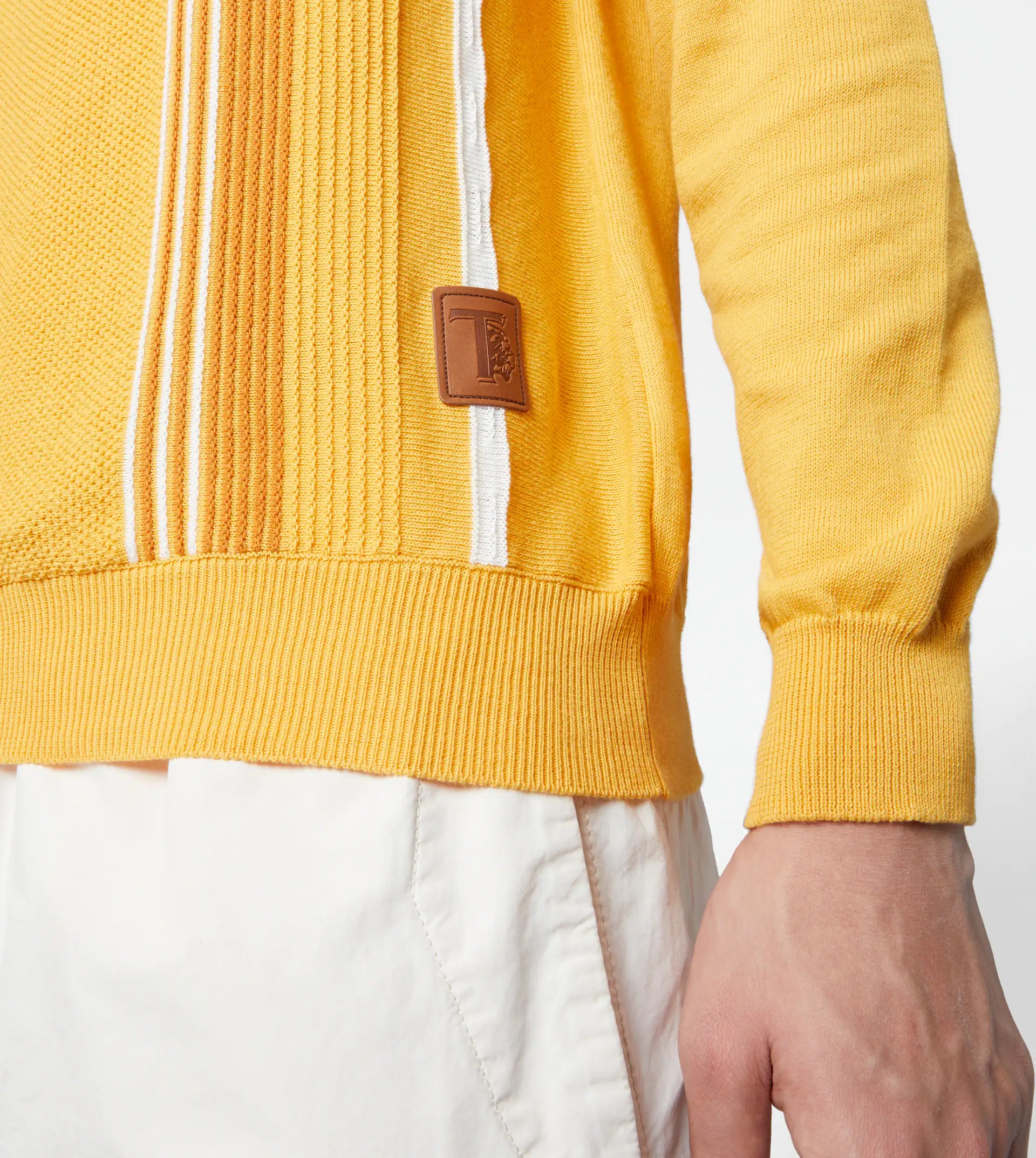 POLO SHIRT IN COTTON KNIT - YELLOW - 9