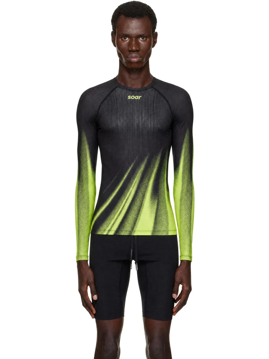 Black & Yellow Race Base Running T-shirt - 1
