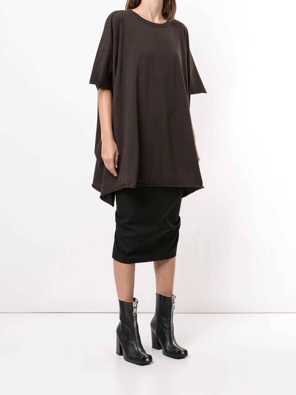 oversized asymmetric T-shirt - 3