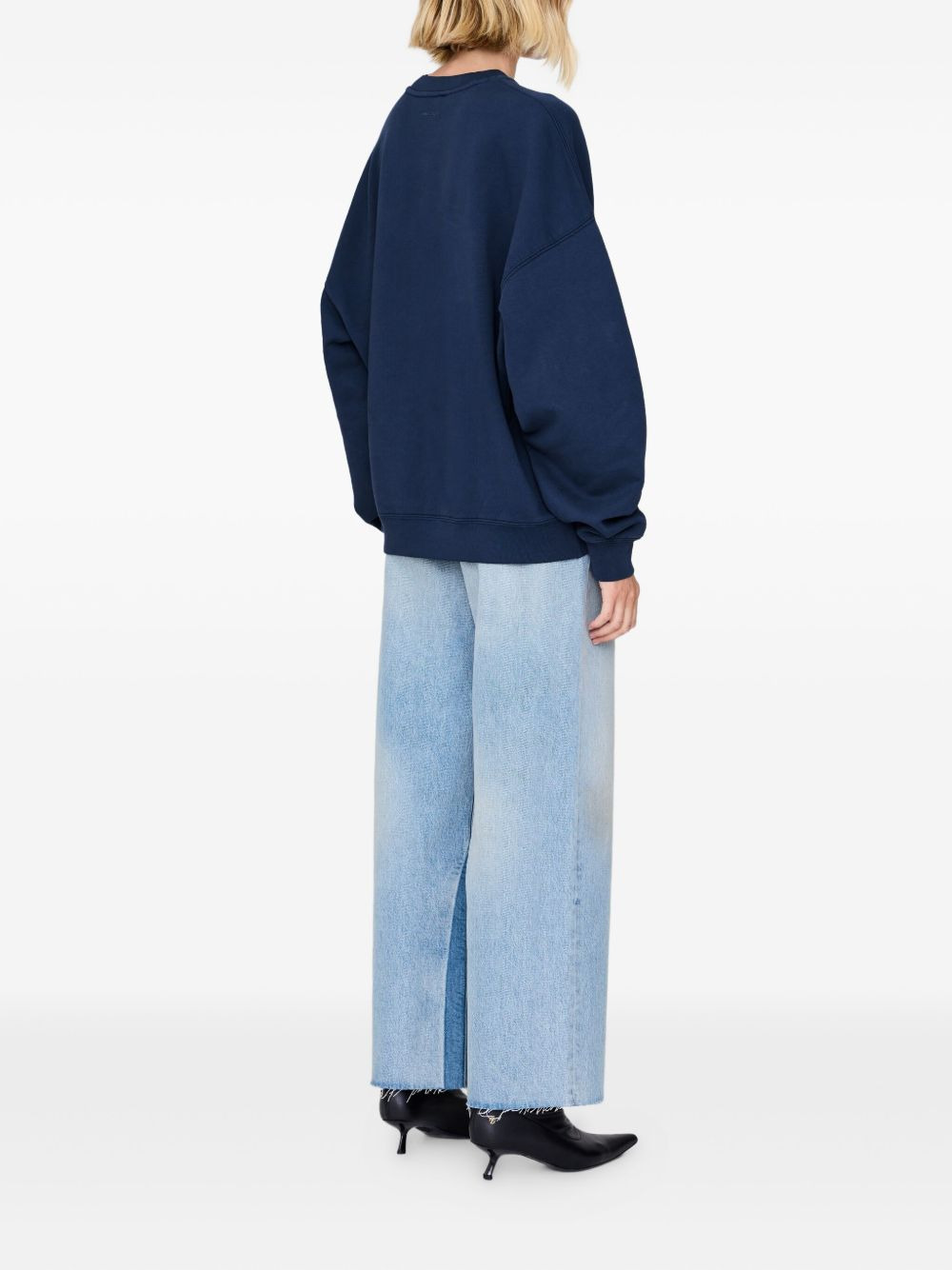 Miles Letterman embroidered-logo sweatshirt - 3