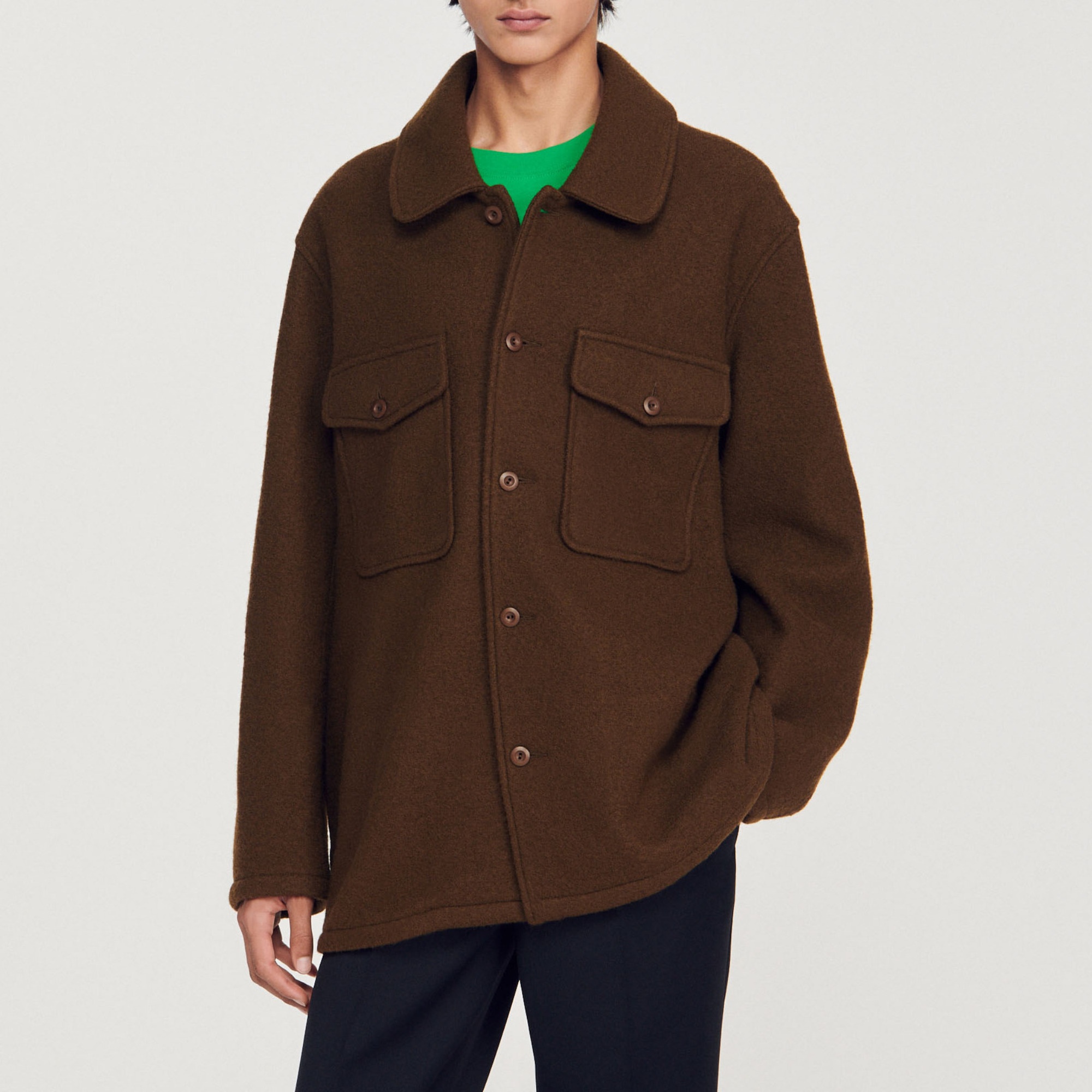 Boiled wool overshirt - 4