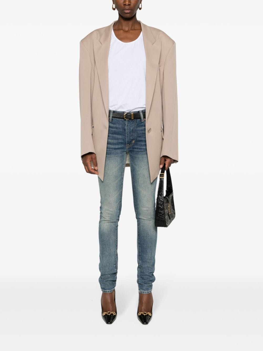 faded skinny jeans - 2