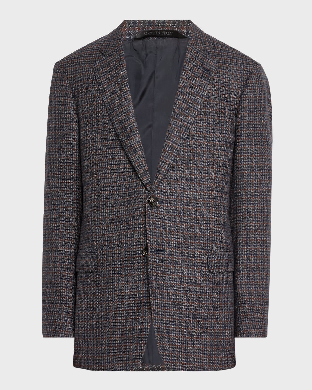 Men's Wool-Cashmere Plaid Sport Coat - 9