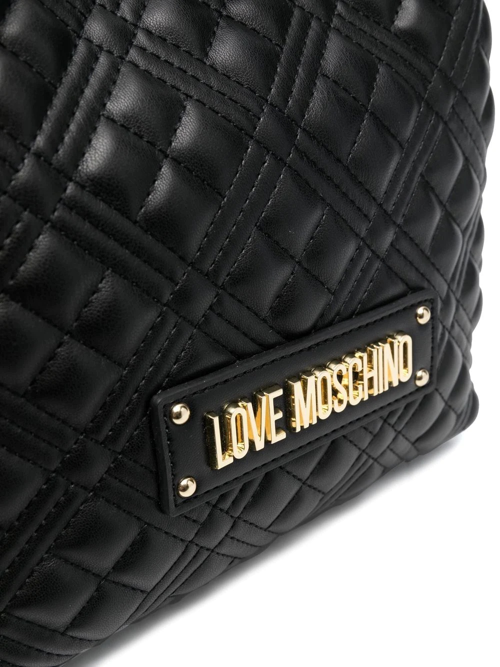 logo diamond-quilted bag - 4