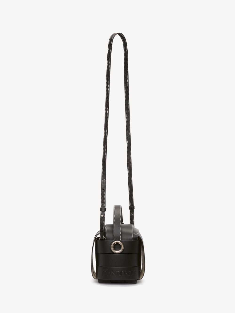 KNOT BAG - LEATHER TOP HANDLE BAG WITH CROSSBODY STRAP - 5