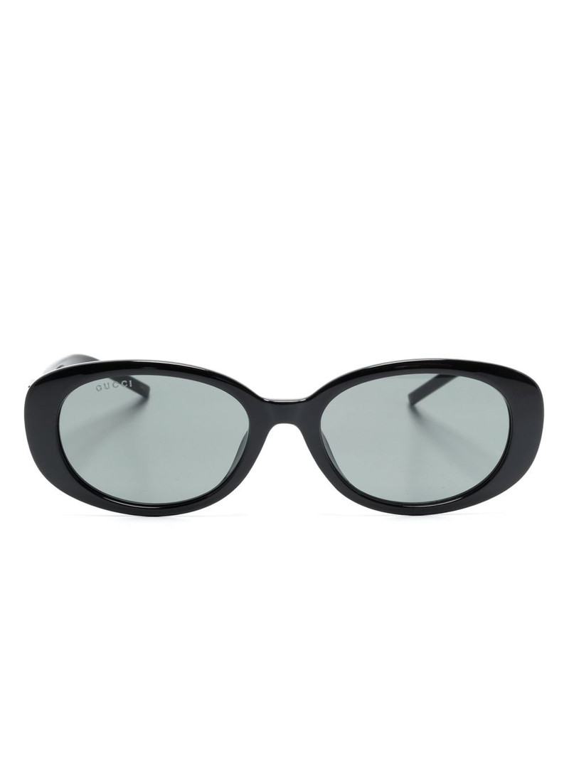 G-motif oval-frame sunglasses 1
