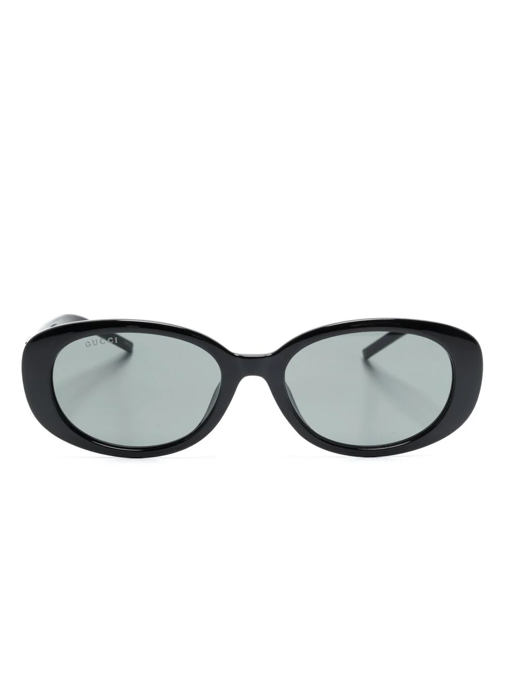 G-motif oval-frame sunglasses - 1