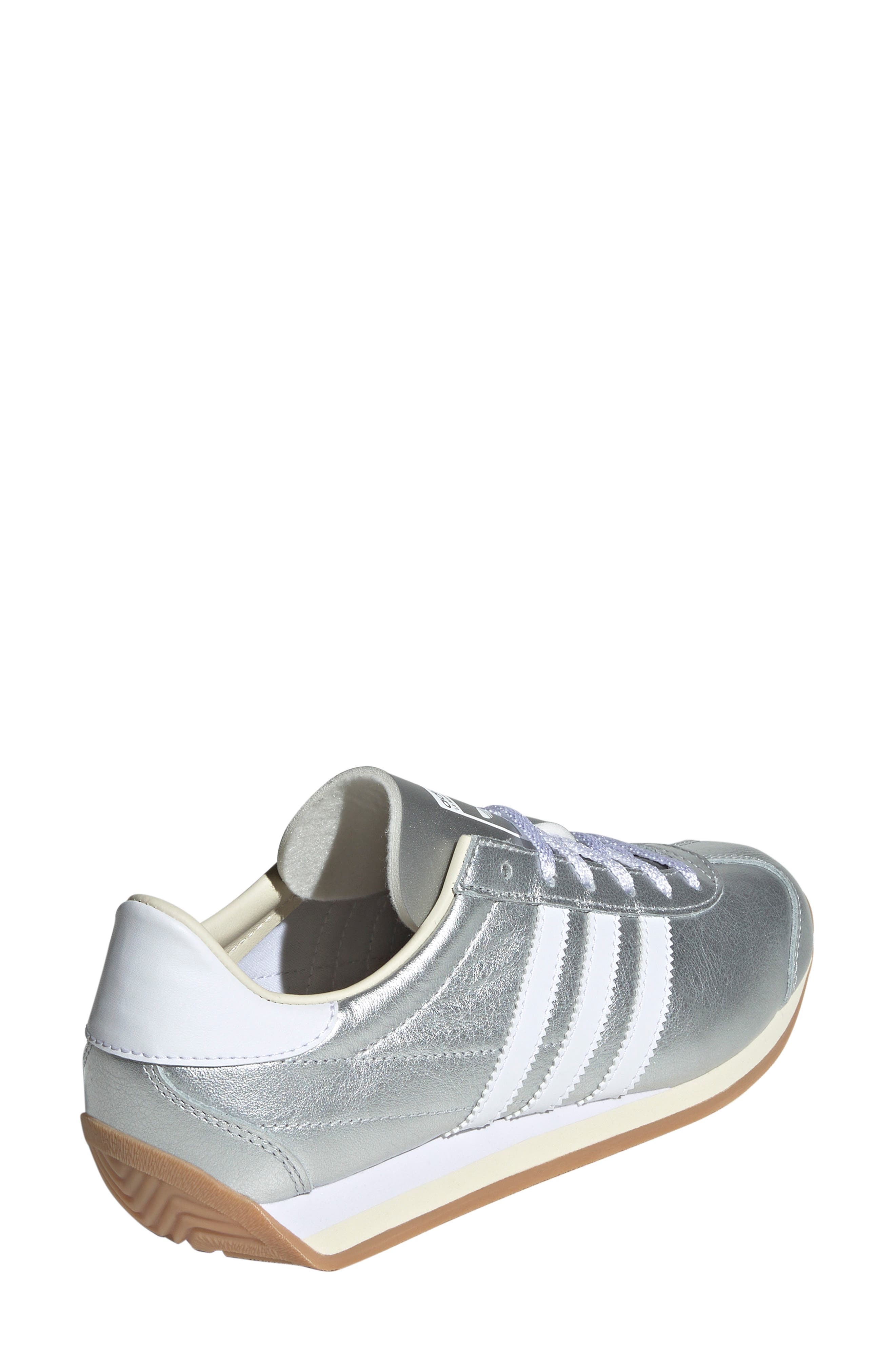 adidas Country Low Top Sneaker in Silver Met./White/Cream at Nordstrom - 2