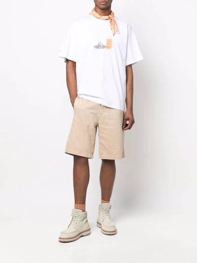 JACQUEMUS orange juice-print T-shirt outlook