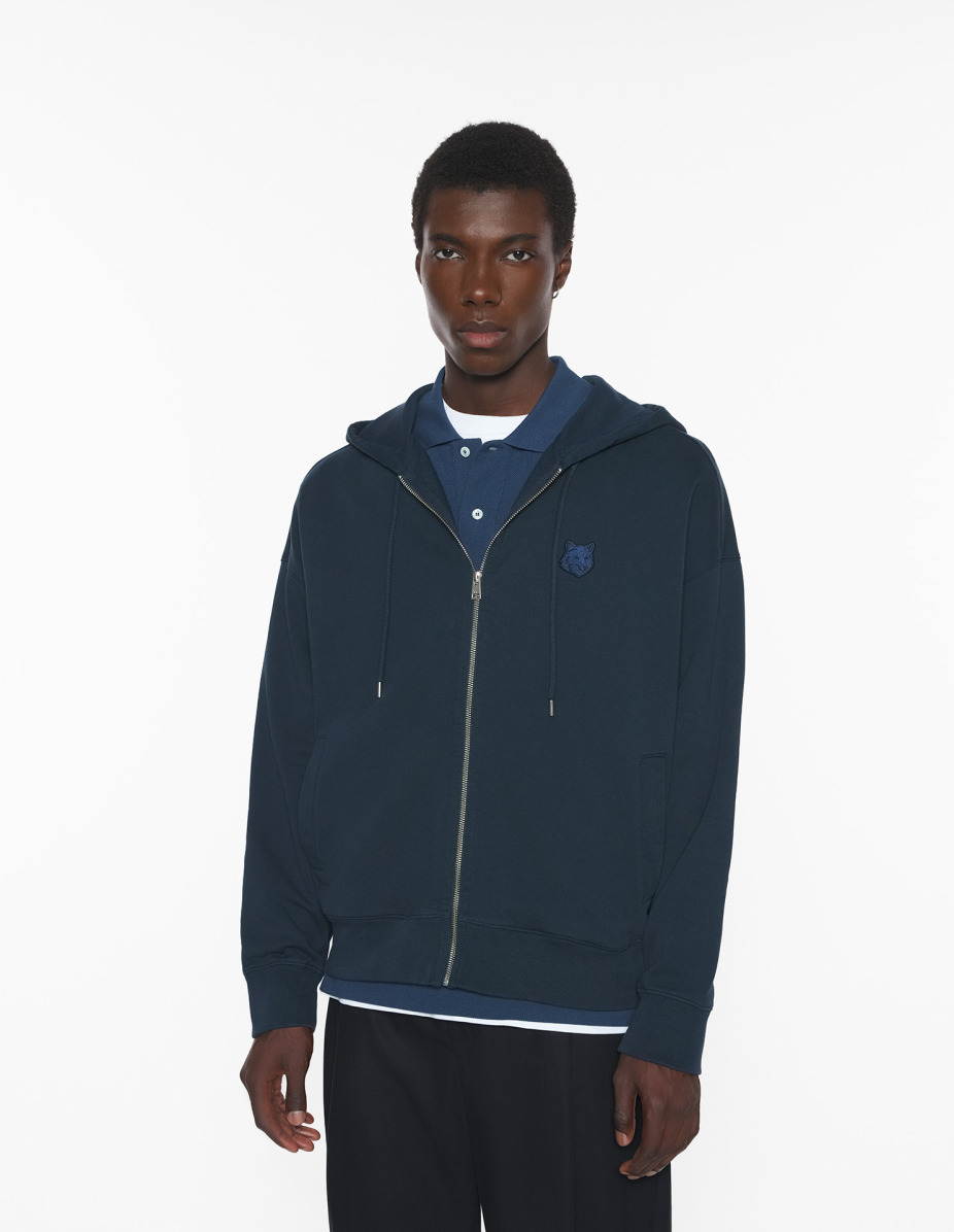 FOX HEAD ZIPPED OVERSIZE HOODIE - 3