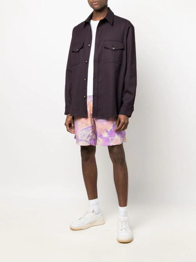 MSGM tie-dye print bermuda shorts outlook