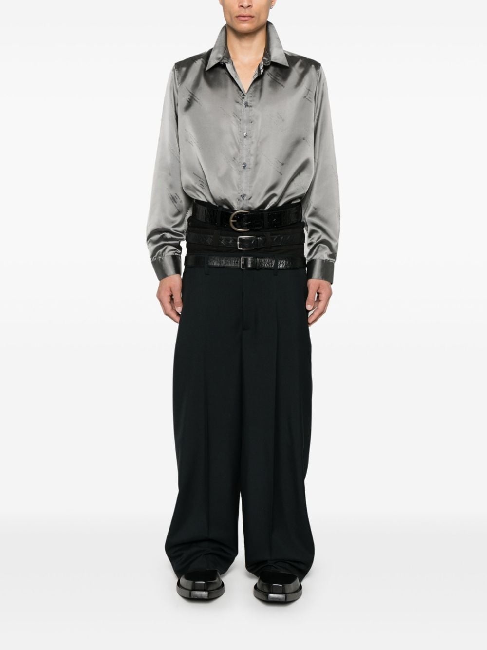 logo-jacquard shirt - 2