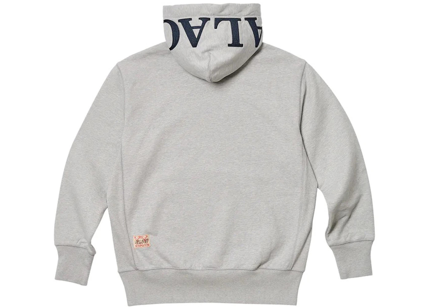 Palace x Evisu Seagull Hood Grey Marl - 2