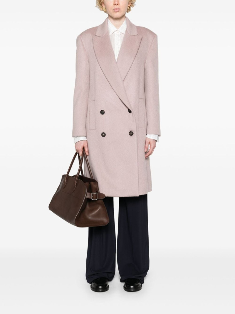 Brunello Cucinelli double-breasted cashmere coat outlook