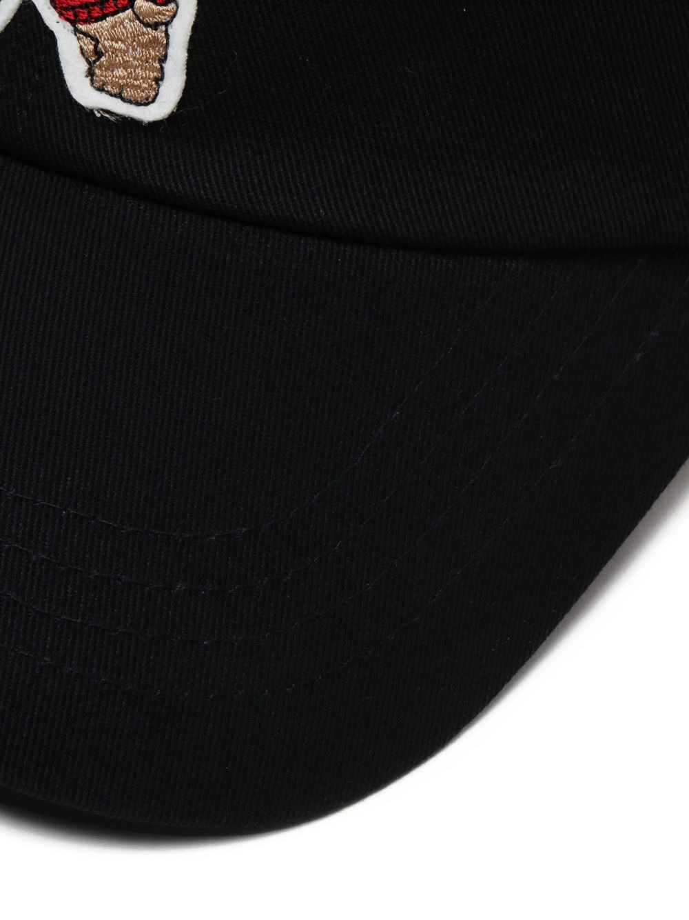 bear-embroidered baseball cap - 5
