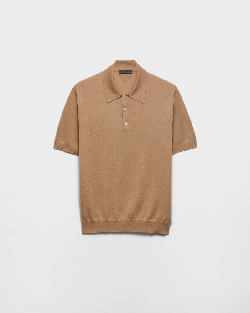 Cashmere and silk polo shirt 1