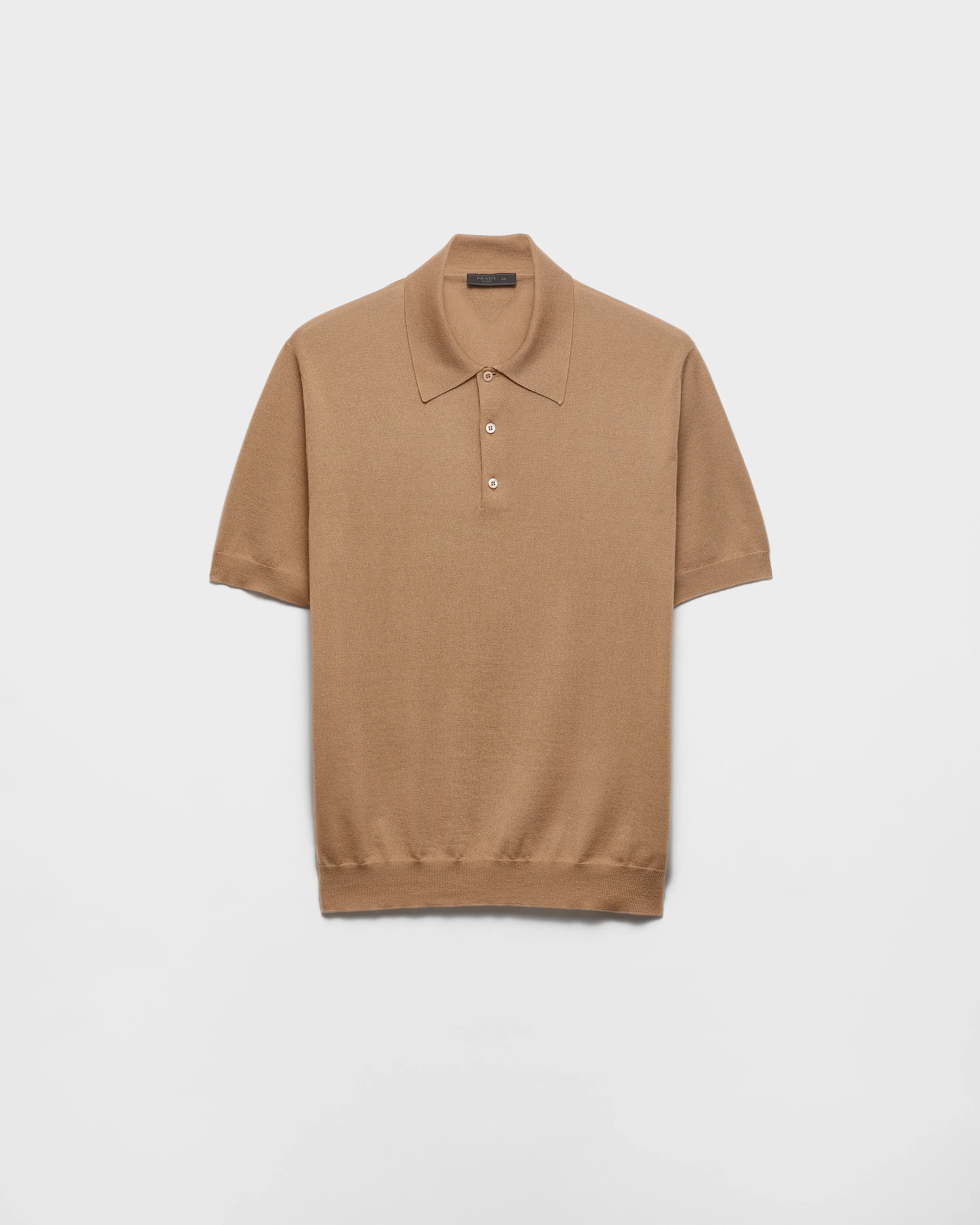 Cashmere and silk polo shirt - 1