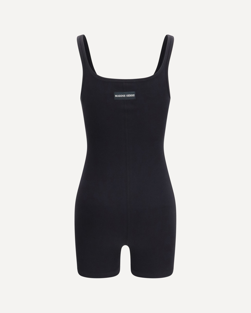 Marine Serre Moon Logo Ribbed Jersey Short Catsuit outlook