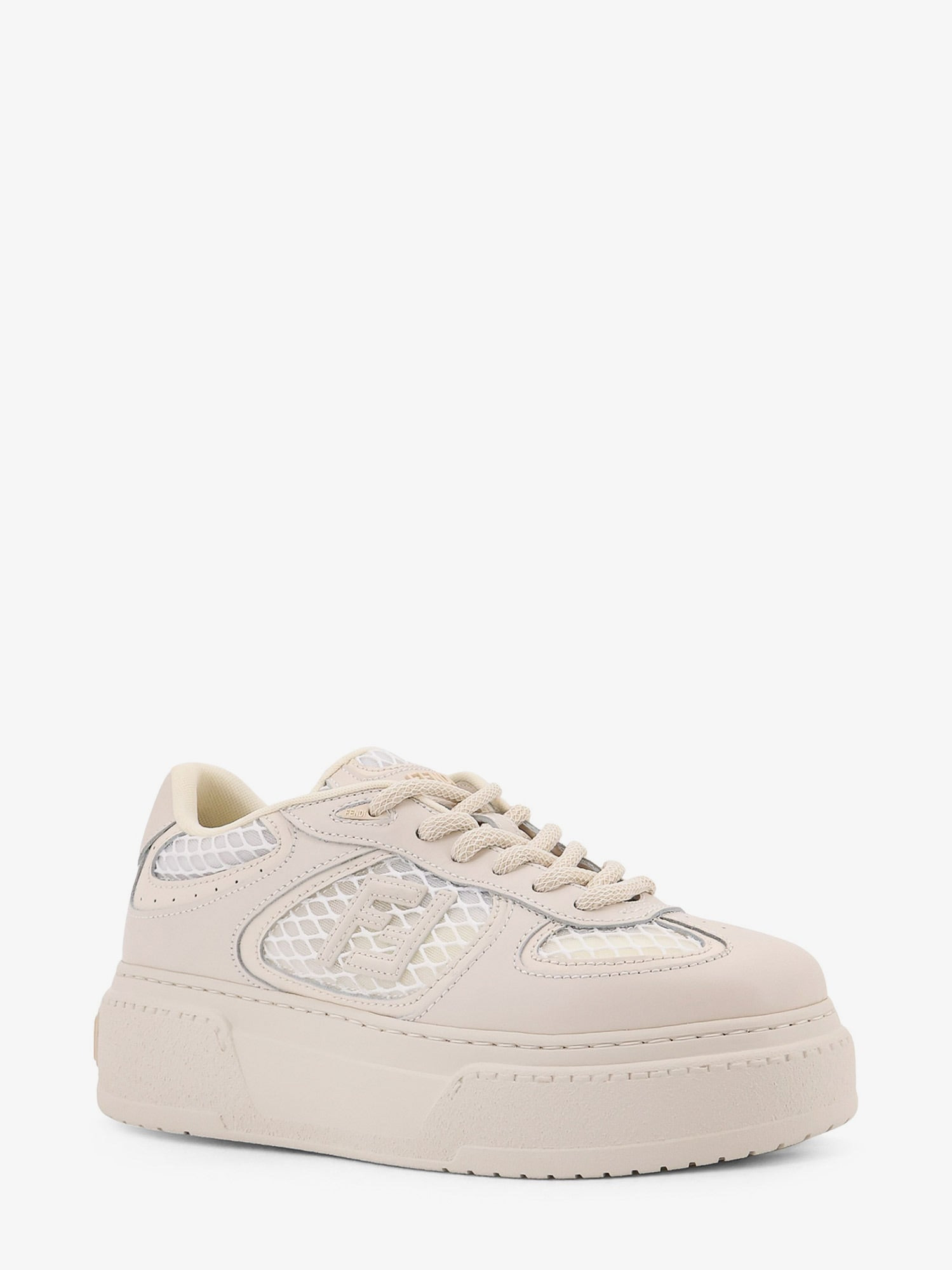 FENDI MATCH LEATHER SNEAKERS - 2