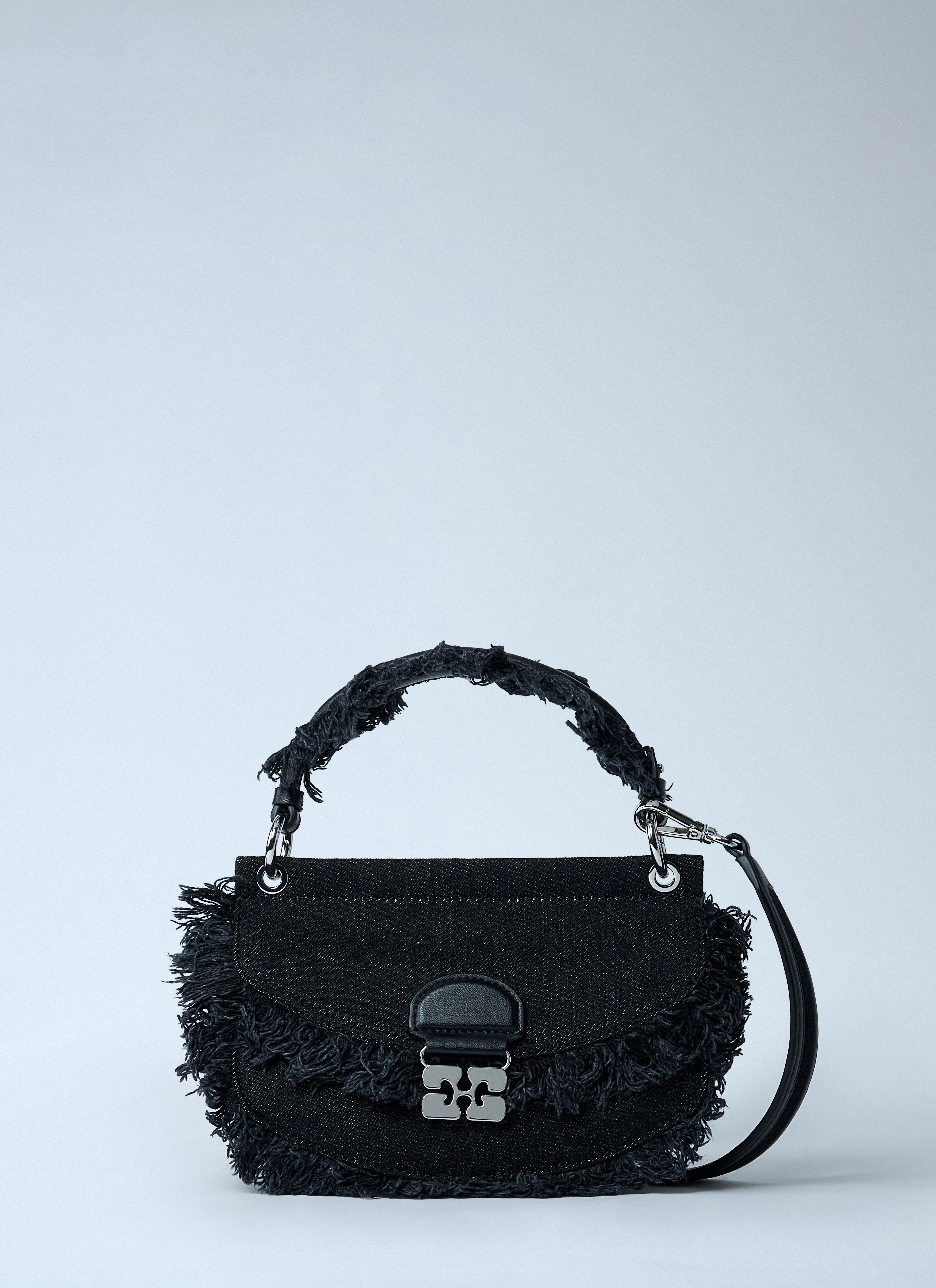 Ganni Women Mini Apo-G Denim Handbag - 1