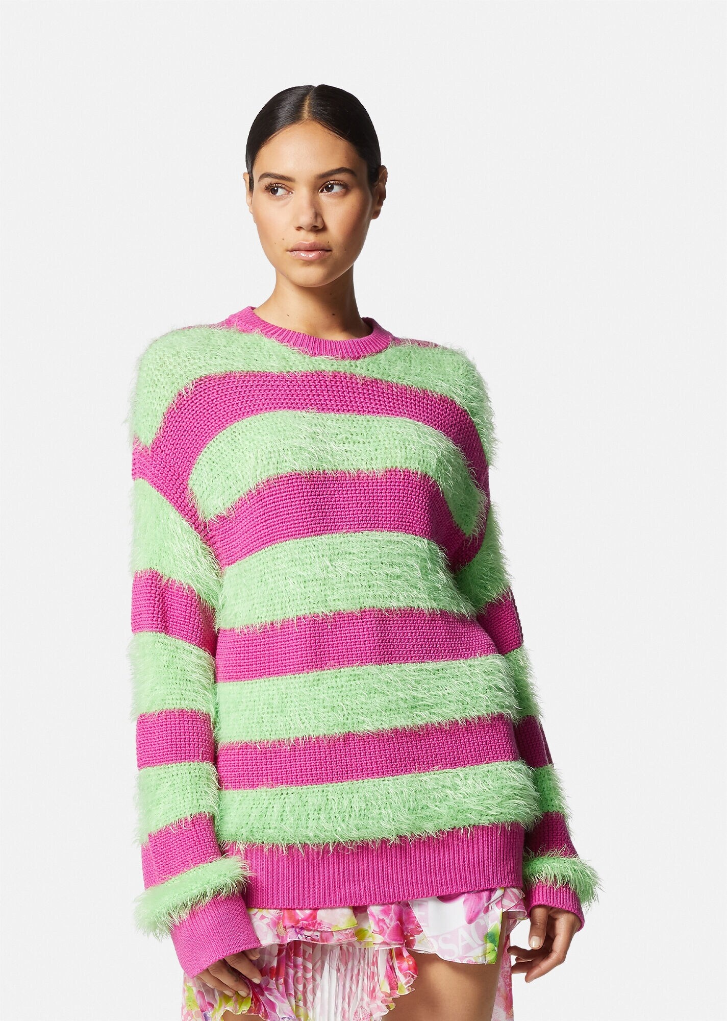 Striped Cable-Knit Sweater - 3