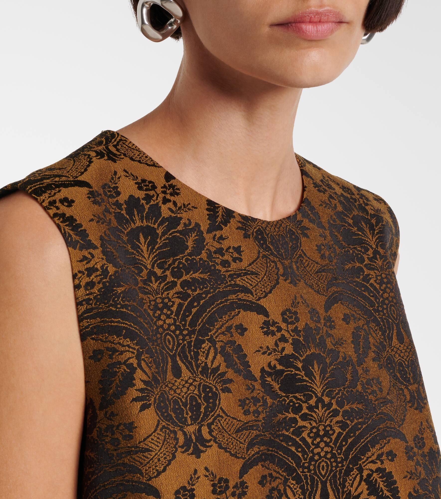 Romania jacquard wool-blend minidress - 4