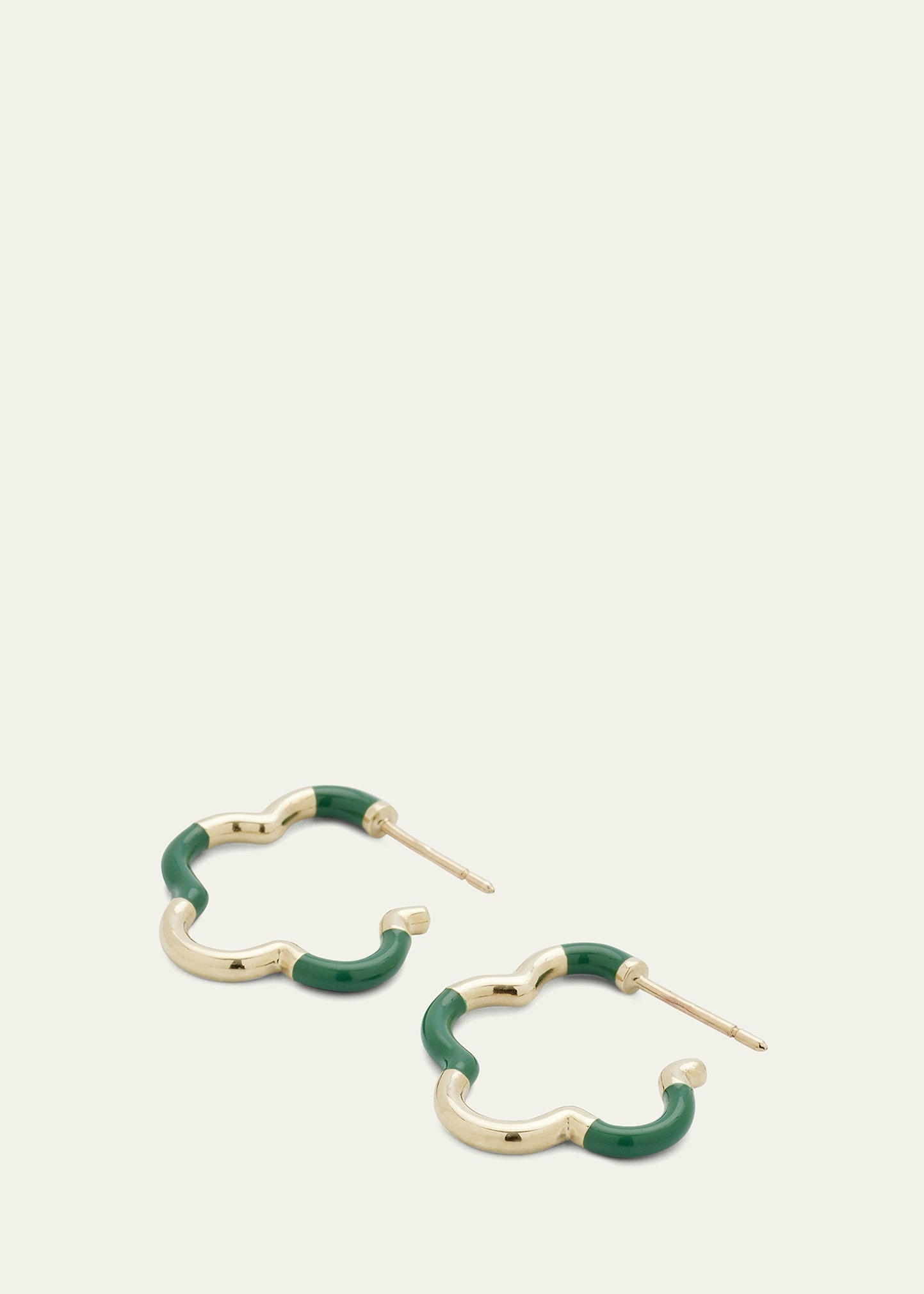 Evergreen Enamel Mini Earrings - 3