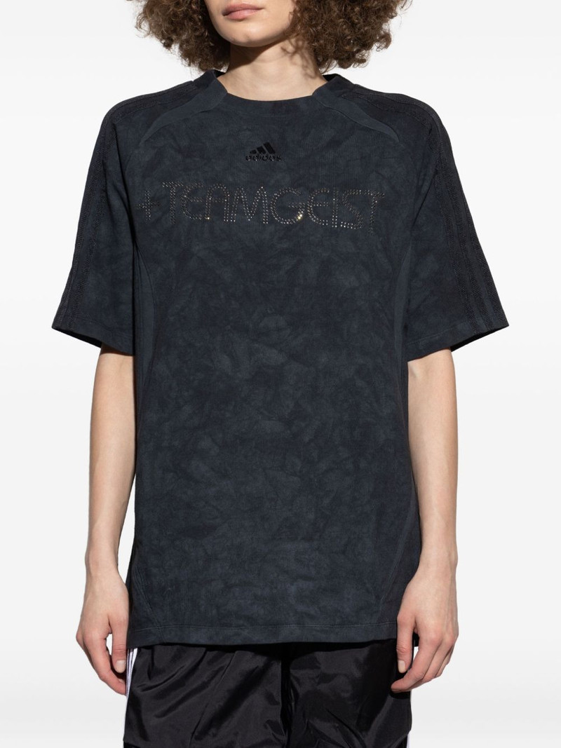 rhinestone-embellishment cotton T-shirt 3