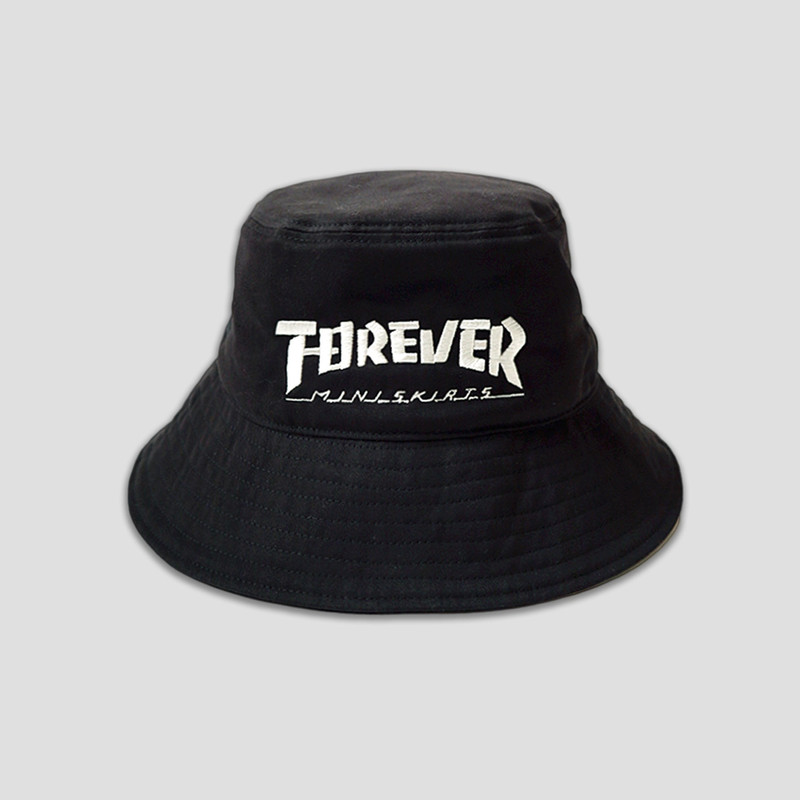 BRUSHED TWILL BUCKET HAT (LONG BRIM) - FOREVER MINI SKIRT 1